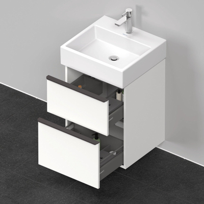 Duravit D-Neo wastafelonderkast 48.4x62.5x44.2cm 2 lades wit Mat