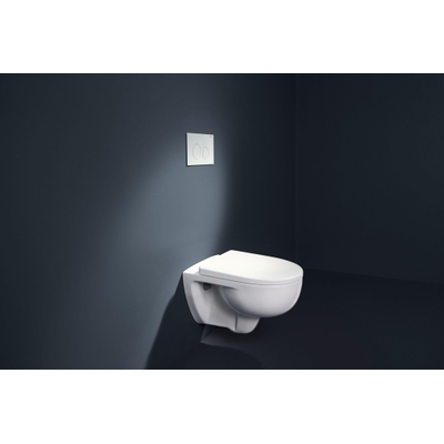 Geberit Renova Wandclosetset - 54x35.5cm - diepspoel - rimless - TurboFlush - softclose en quickrelease zitting - glans wit