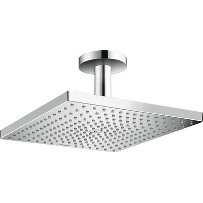 Hansgrohe Raindance E Square hoofddouche E300 1jet met plafondbevestiging 10cm 30x30cm chroom