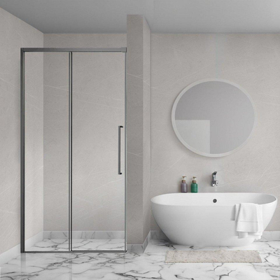 Aqua Vista Lokla Linea nisdeur - 120x200cm - incl. montageset - gunmetal