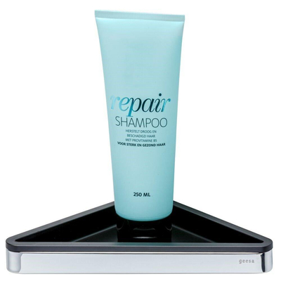 Geesa Frame Hoekplanchet Zwart / Chroom