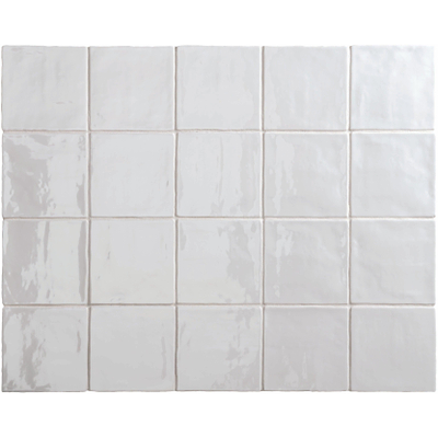 SAMPLE By Goof Wandtegel Oud Hollandse witjes oud wit Vintage Glans Wit