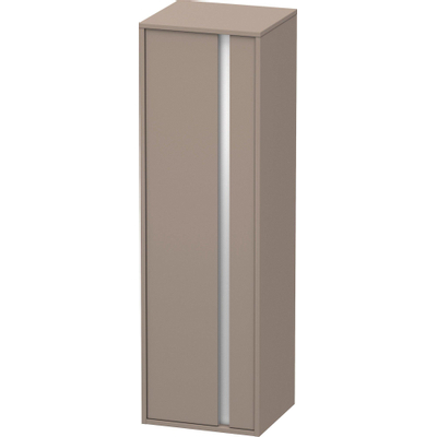 Duravit Ketho badkamerkast 40x36x132cm 1 deur Standaard greep Basalt