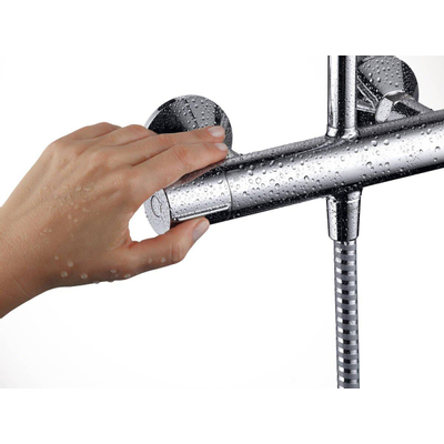 Hansgrohe Vernis Blend showerpipe met thermostaat mat zwart