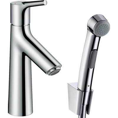 Hansgrohe Talis S bidetset mets wastafelkraan met handdouche en doucheslang chroom