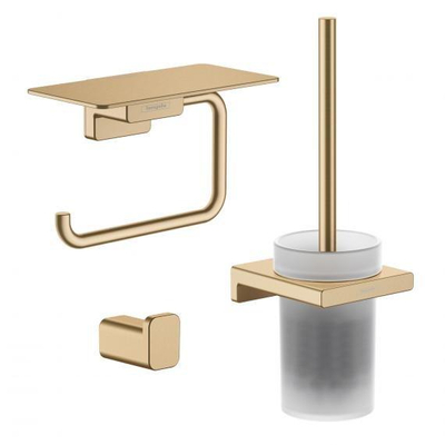 Hansgrohe Addstoris toiletaccessoireset - driedelig - Brushed bronze