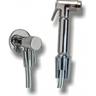 Wiesbaden complete set knijp handdouche+slang+hoekstopkraan OUTLETSTORE