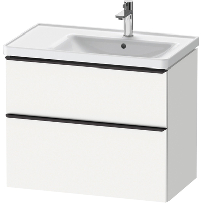 Duravit D-Neo wastafelonderkast 78.4x62.5x45.2cm 2 lades wit Mat