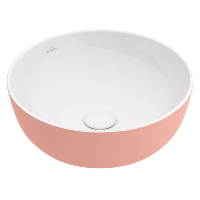 Villeroy & Boch Artis opzetwastafel rond Ø43x12.5cm zonder kraangat zonder overloop powder