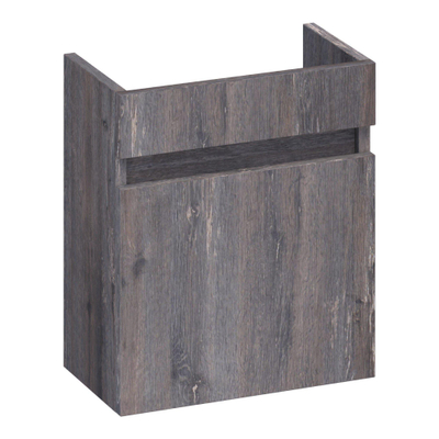 BRAUER Joy fonteinonderkast - 40x45x22cm - met 1 deur greeploos linksdraaiend Driftwood