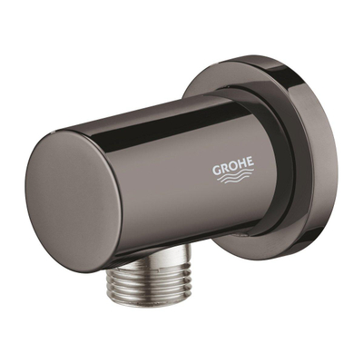 GROHE Rainshower Wandaansluitbocht - ronde rozet - hard graphite