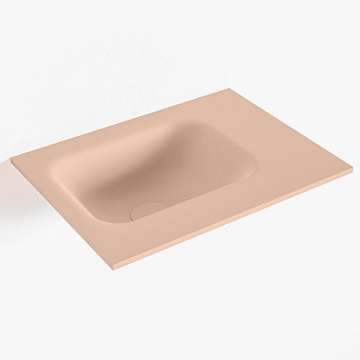 Mondiaz LEX Fontein - 40x30x0.9cm - wasbak Links - zonder kraangaten - voor toiletmeubel - Solid surface - Rosee