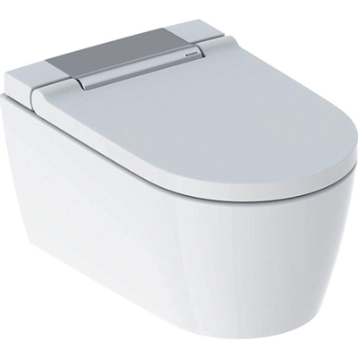 Geberit Aquaclean Sela Douche Wc - 37.5x56.5cm - softclose - keratect - chroom afdekplaat - alpine wit