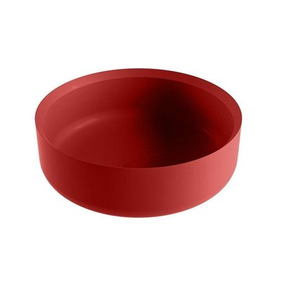 Mondiaz Coss Waskom - 36x36x13cm - rond - opbouw - Solid surface - Fire