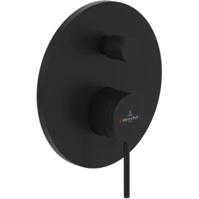 Villeroy & Boch Loop & Friends douchekraan - inbouw - Eengreeps - met omstel - mat zwart