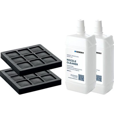 Geberit AquaClean set van 2 koolfilters en 2 douchearm reinigingsmiddelen v 8000/8000 plus