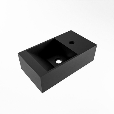 Mondiaz TYNE Fonteinset - 40x23x12cm - wasbak links - 1 kraangat - solid surface Urban mat