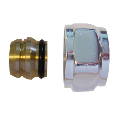 Riko adaptor eurokonus/knel 15mm chroom