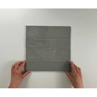 SAMPLE Cifre Cerámica Wandtegel Colonial Grey Vintage Glans Grijs