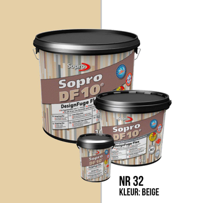 Sopro Vloer- en wandtegel Voegmortel Sopro DF 10 Flexibel beige nr. 32 5kg Beige