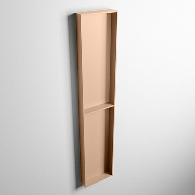 MONDIAZ EASY Nis - 89.5x29.5cm - geschikt voor in- of opbouw - 2 vakken - kleur Rosee | Rosee