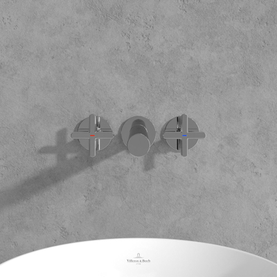 Villeroy & Boch Loop & Friends Driegats wastafelkraan - chroom