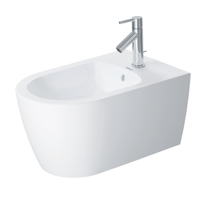 Duravit Starck Me wandbidet 37x57cm met kraangat met overloop m. WG mat wit