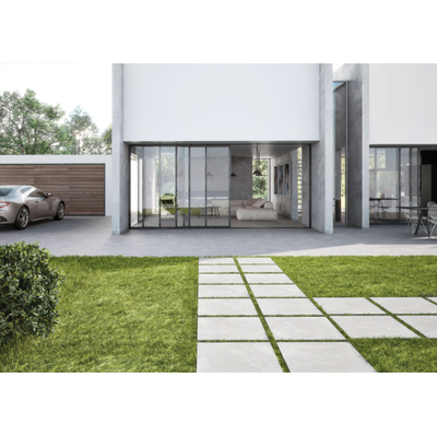 Cifre Ceramica Nexus buitentegel - 60x60cm - gerectificeerd - Betonlook - Pearl mat (grijs)