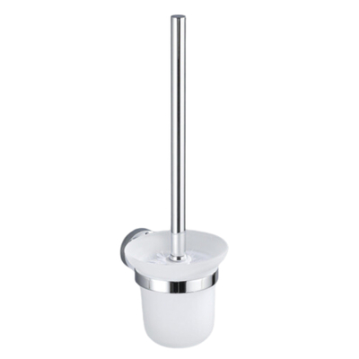 Fortifura Calvi Toiletset - toiletborstelhouder - open - handdoekhaak - toiletrolhouder - zonder klep - chroom