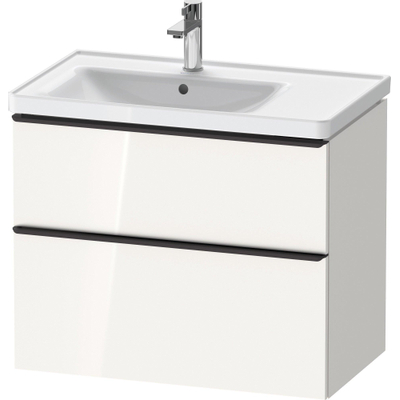 Duravit D-Neo wastafelonderkast 78.4x62.5x45.2cm 2 lades wit Hoogglans