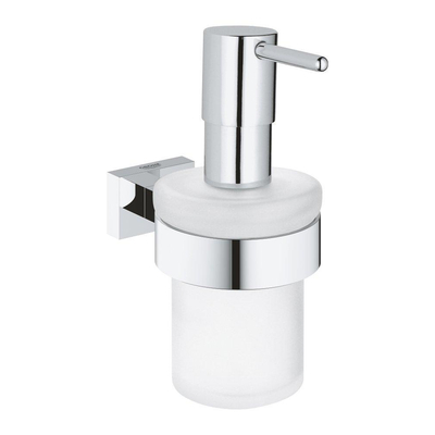 GROHE Essentials Cube Zeepdispenser - 160ml - met houder - wandmontage - chroom
