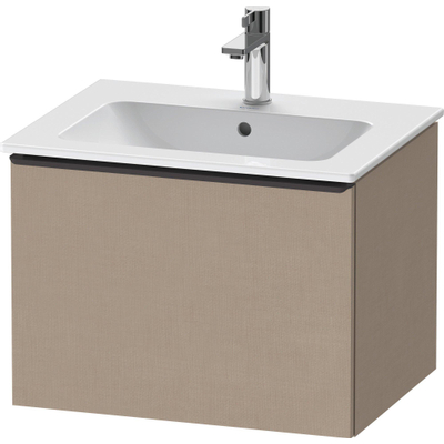 Duravit D-Neo wastafelonderkast 61x44x46.2cm 1 lade Linnen Mat