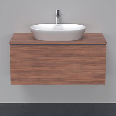 Duravit D-Neo wastafelonderkast 100x45.9x55cm 1 lade Noten Mat