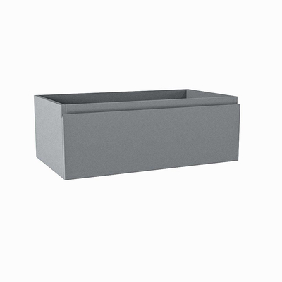 Mondiaz FOGE wastafelonderkast - 70x41x25cm - 1 lade - uitsparing midden - softclose - Plata
