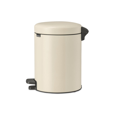 Brabantia NewIcon pedaalemmer 5 liter met kunststof binnenemmer Soft Beige