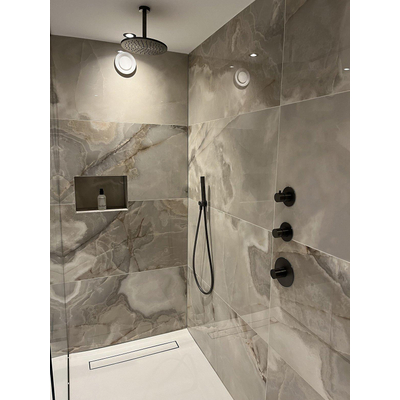 Doucheslang glad 150cm mat zwart OUTLETSTORE