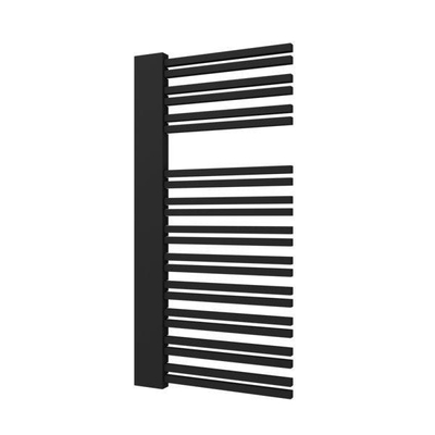 Plieger Frente Sinistra designradiator met horizontale buis links 1210x600mm 690W donkergrijs structuur