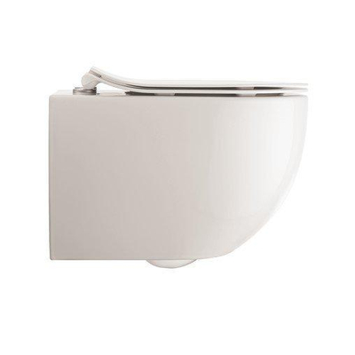 Crosswater Glide II Wandtoilet - 36.5x51x34.5cm - spoelrandloos - zonder zitting- glans wit