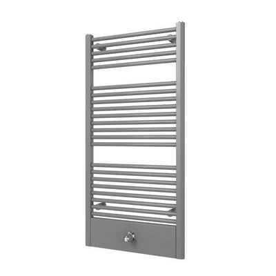 Plieger Lucca designradiator horizontaal 1215x600mm 660W zilver metallic