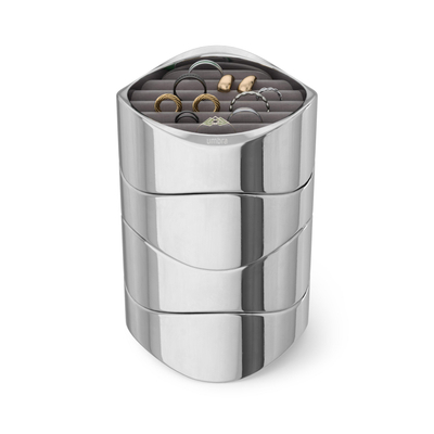 Umbra Wavy Sieradenorganizer - 10x10x8cm - chroom