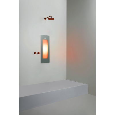 Sunshower Round Small One infrarood opbouw incl. installatieset hoek 95x33x25cm inclusief 5 jaar garantie Organic Grey