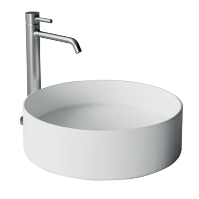 Xenz Coco waskom - 40x40x12cm - rond - keramiek - glans wit