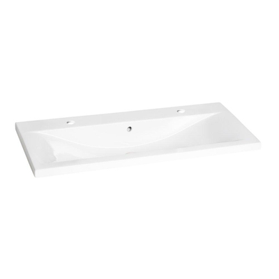 Saniclass solution badkamermeubelset 100x53.5x45.5cm met keramiek wastafel 2 kraangaten Viking Shield