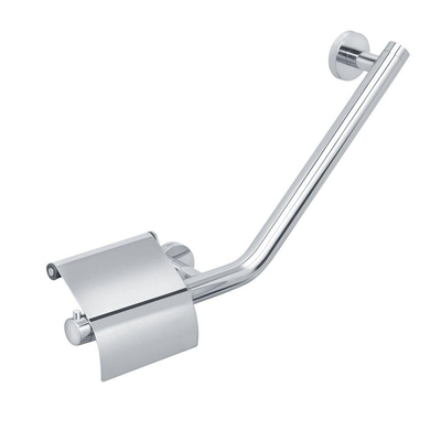 Tiger Boston Comfort & Safety Wandbeugel met toiletrolhouder RVS gepolijst Rechts 40.4x24.1x8cm OUTLET