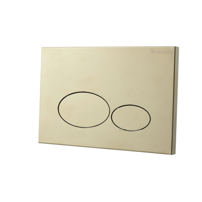 Wiesbaden X32 Metal drukplaat voor inbouwreservoir geborsteld messing -licht beschadigd- OUTLETSTORE