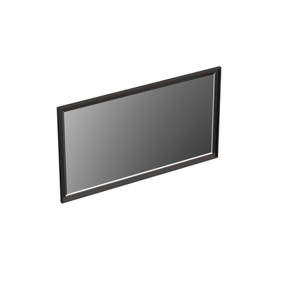 Forzalaqua Reno 2.0 spiegel 140x80cm Rechthoek zonder verlichting met frame Massief Eiken Black oiled