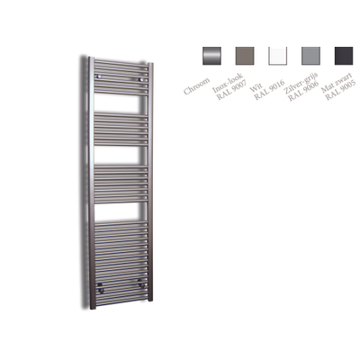 Sanicare recht designradiator 172x45cm inox look