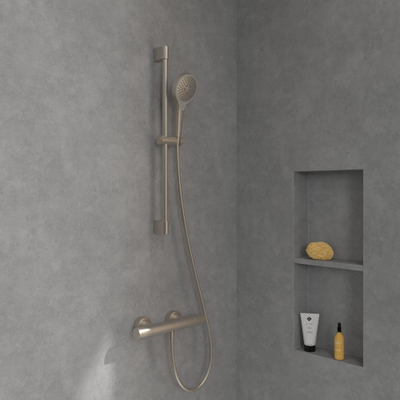 Villeroy & Boch Universal Taps & Fittings Douchethermostaat voor douche Rond - Matt Brushed Nickel (RVS)
