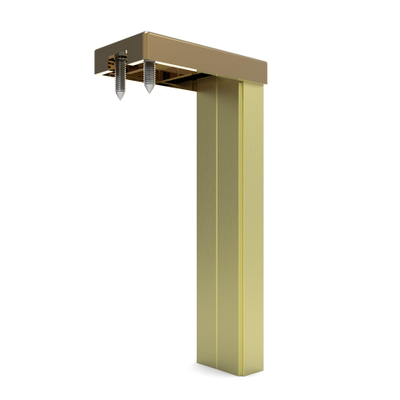 Fortifura Galeria verbredingsprofiel inloopdouche - 10mm - geborsteld messing