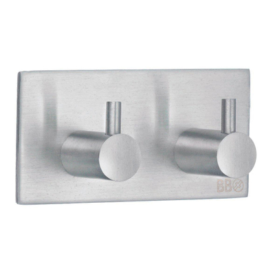 Smedbo Beslagsboden Handdoekhouder - 9x4.5x3cm - zelfklevend - RVS Geborsteld Edelstaal